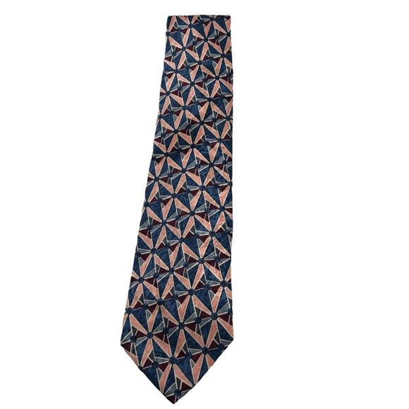Christian Dior MONSIEUR pink/blue tie - Picture 3 of 6